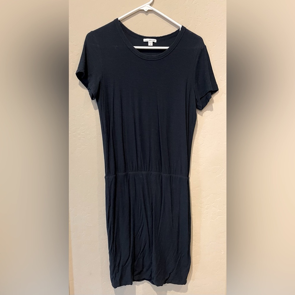 Navy colored James Perse dress. Size 3. Elastic waist.